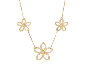 Norman Covan Diamond Flower Necklace