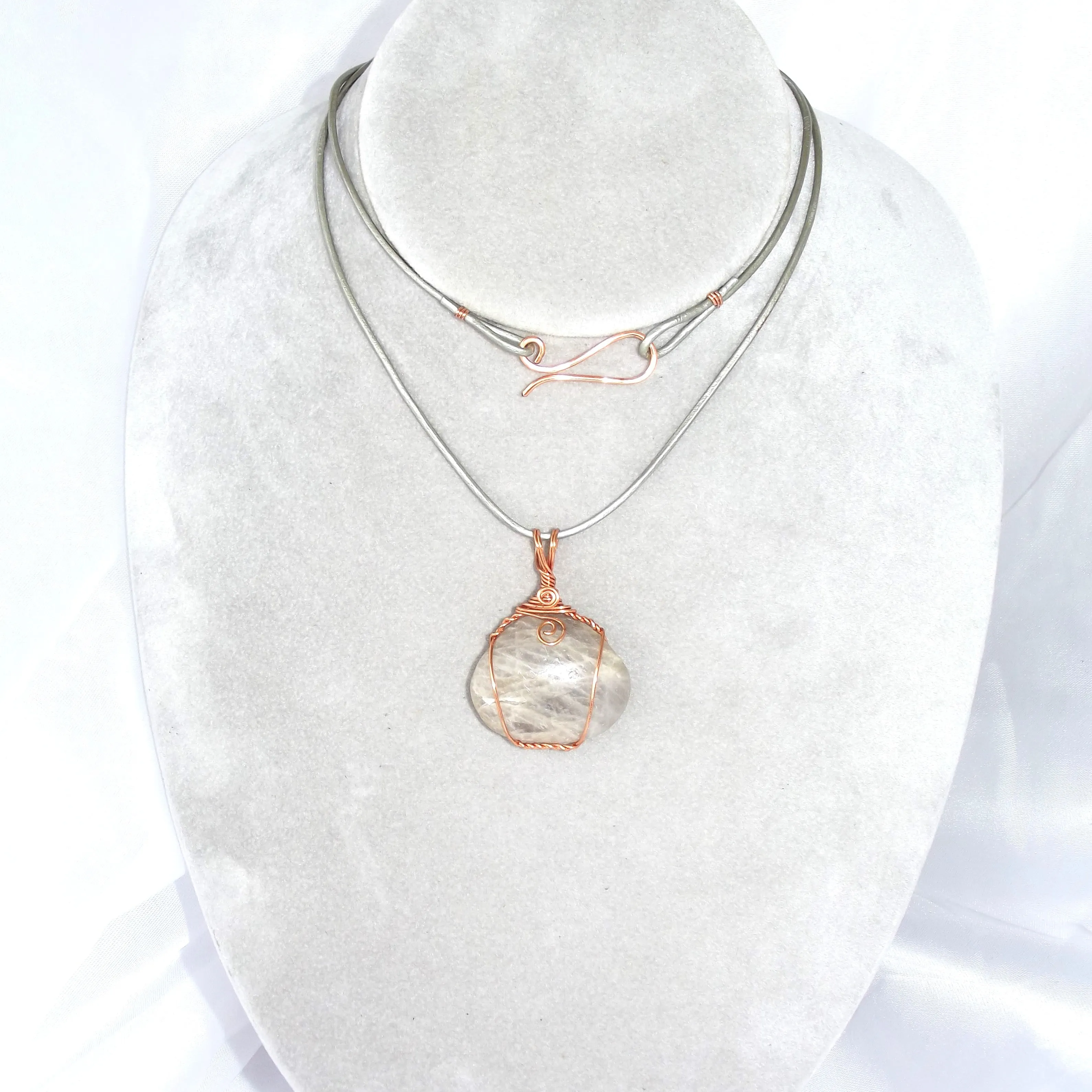 Ocean Tumbled Quartz - "Cape May Diamond" Necklace