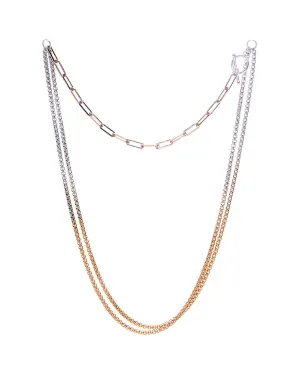 Ombre Mixed media necklace