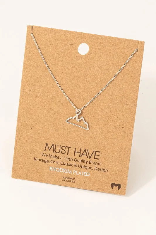 Organ Mountain Necklace in Silver