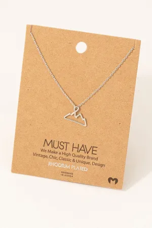 Organ Mountain Necklace in Silver