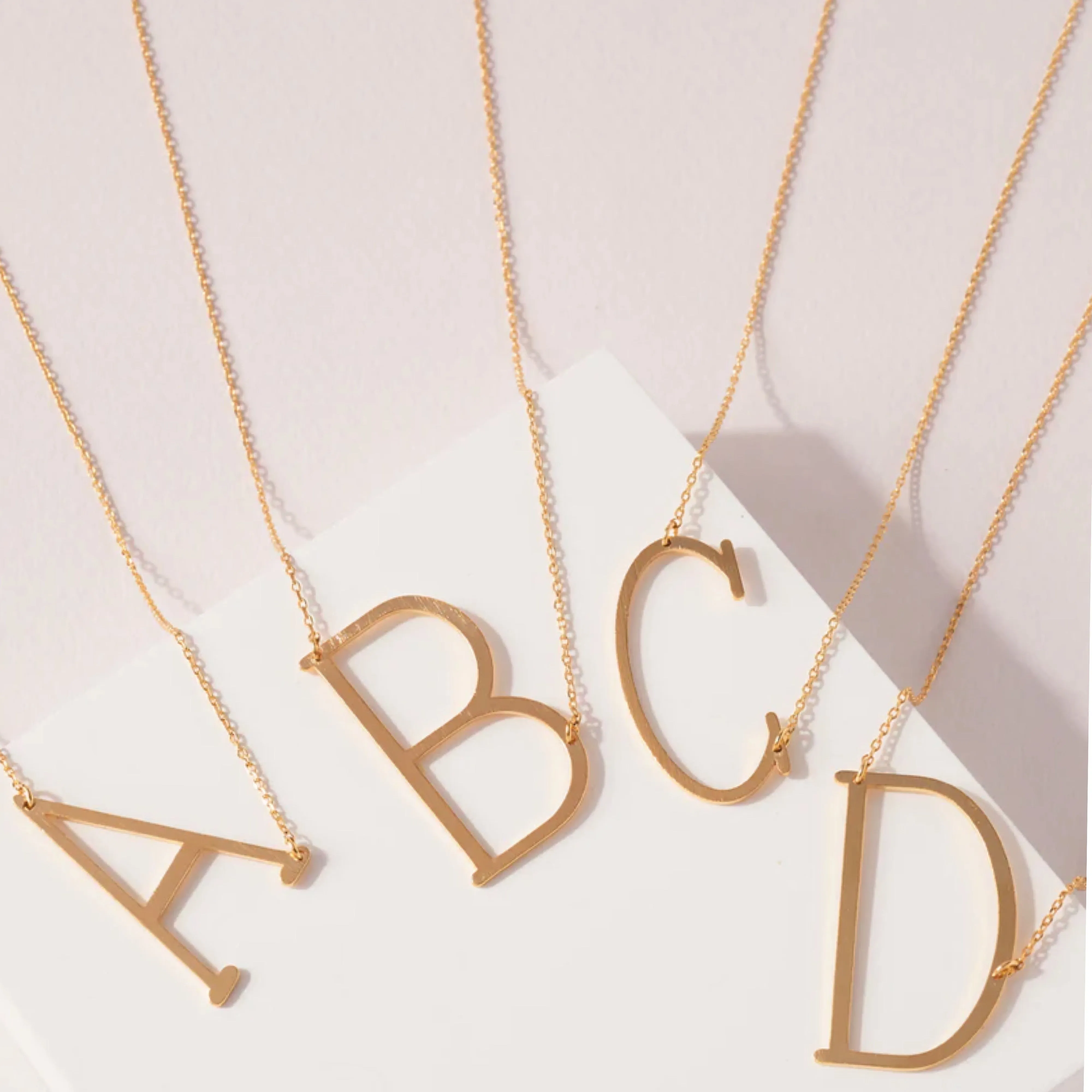 Oversized “C” Initial Pendant