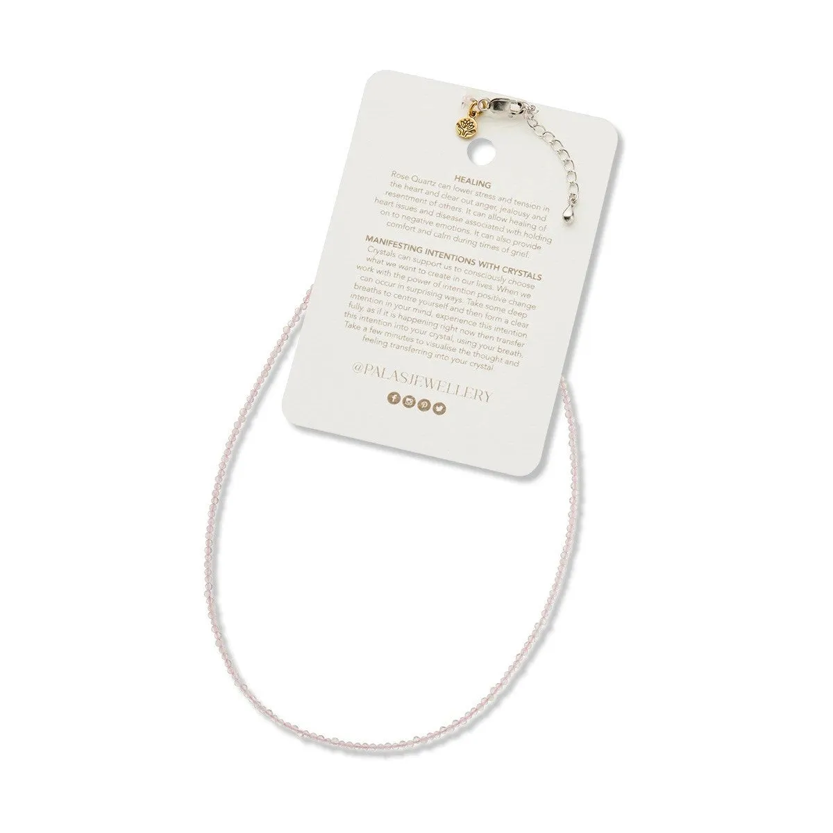 Palas Empower Gem Necklace - Rose Quartz