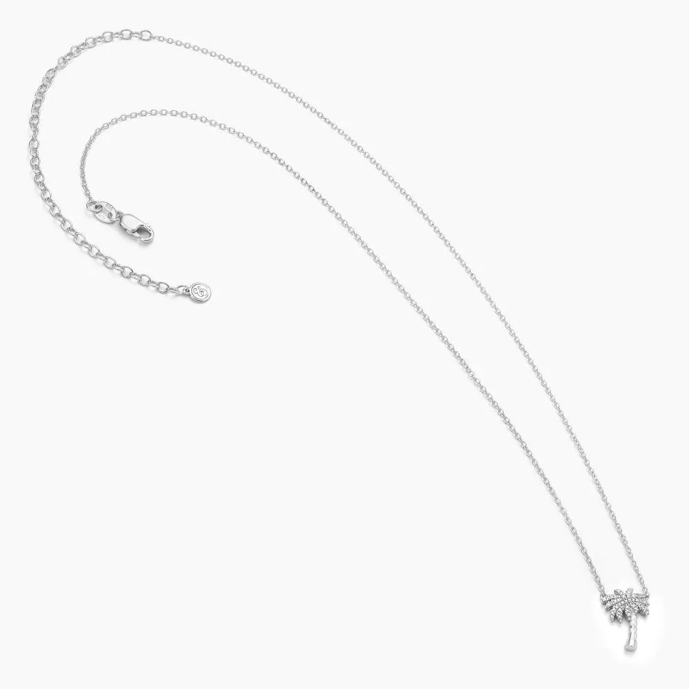 Palm Tree Pendant Necklace