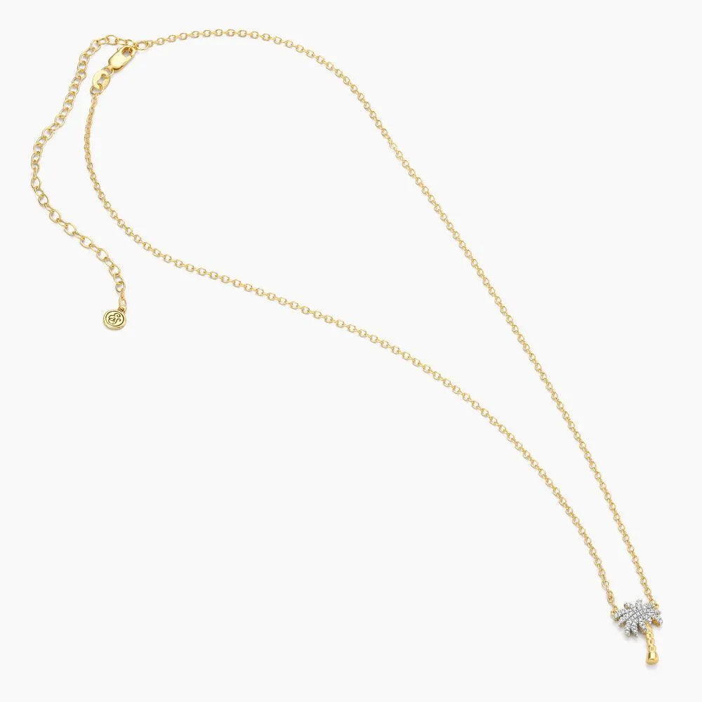 Palm Tree Pendant Necklace