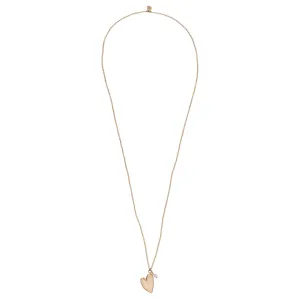 Paradise Rose Quartz Gold Colored Necklace