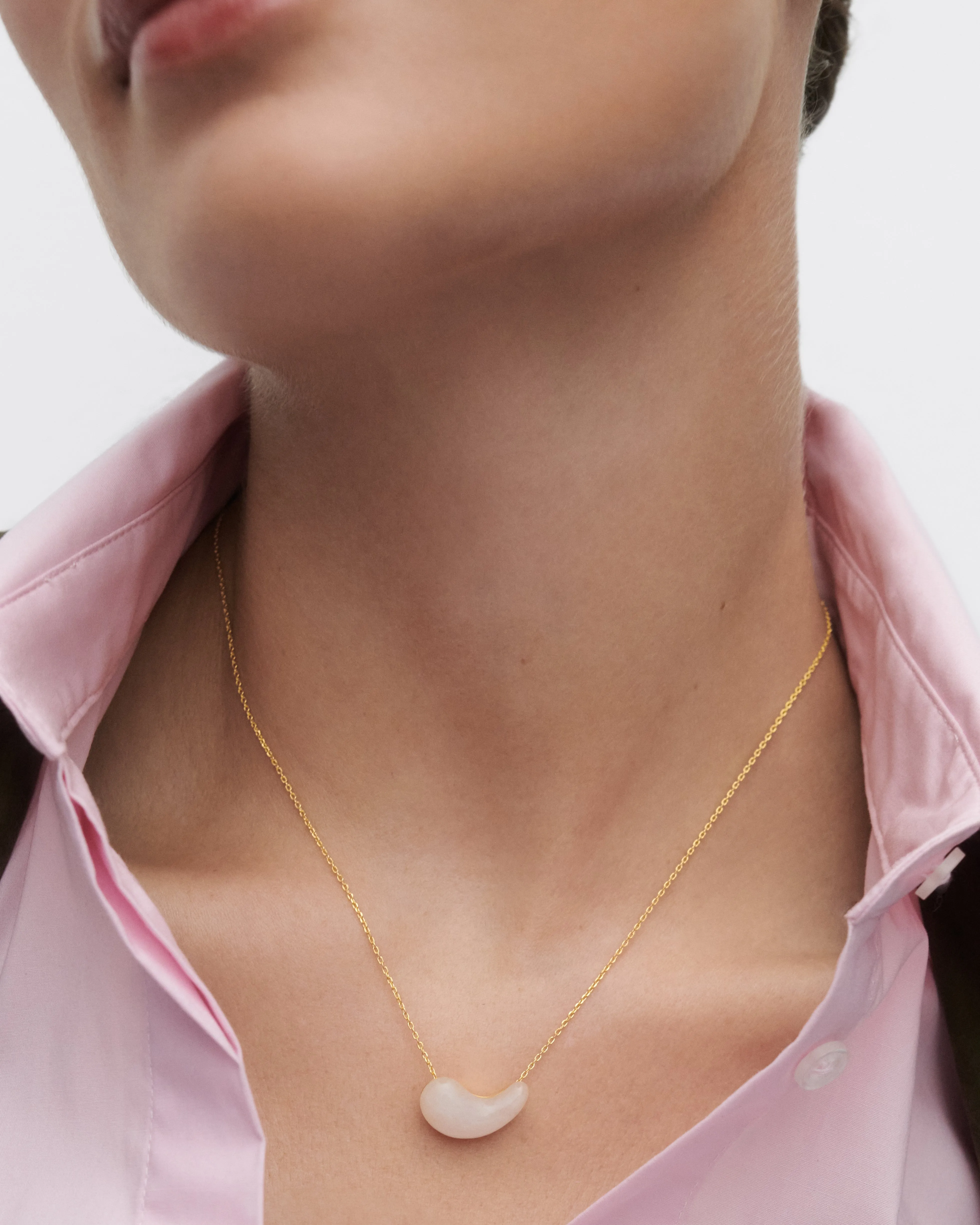 PDPAOLA Quartz Aura Necklace - Gold