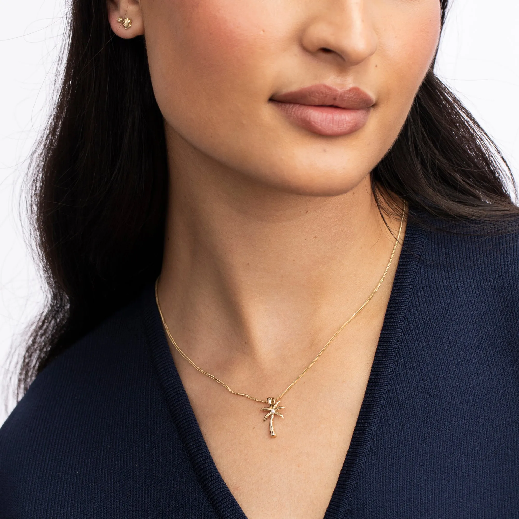 Pearl Palm Tree Paradise Charm