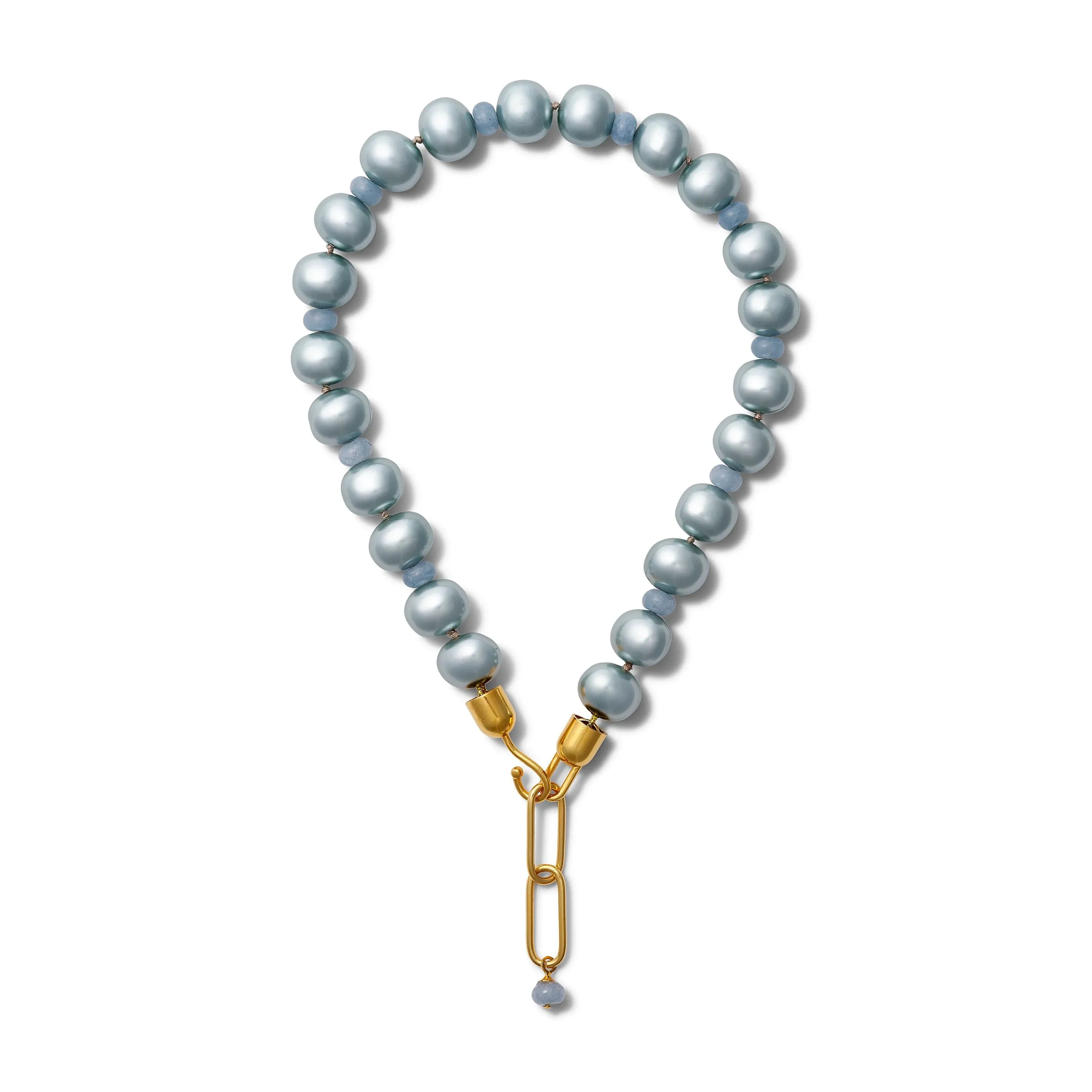 Pebble Pearl Lasso Necklace