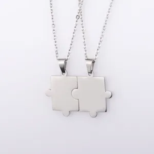 Personalized Geometry Pattern Puzzle Necklace Combination Necklace