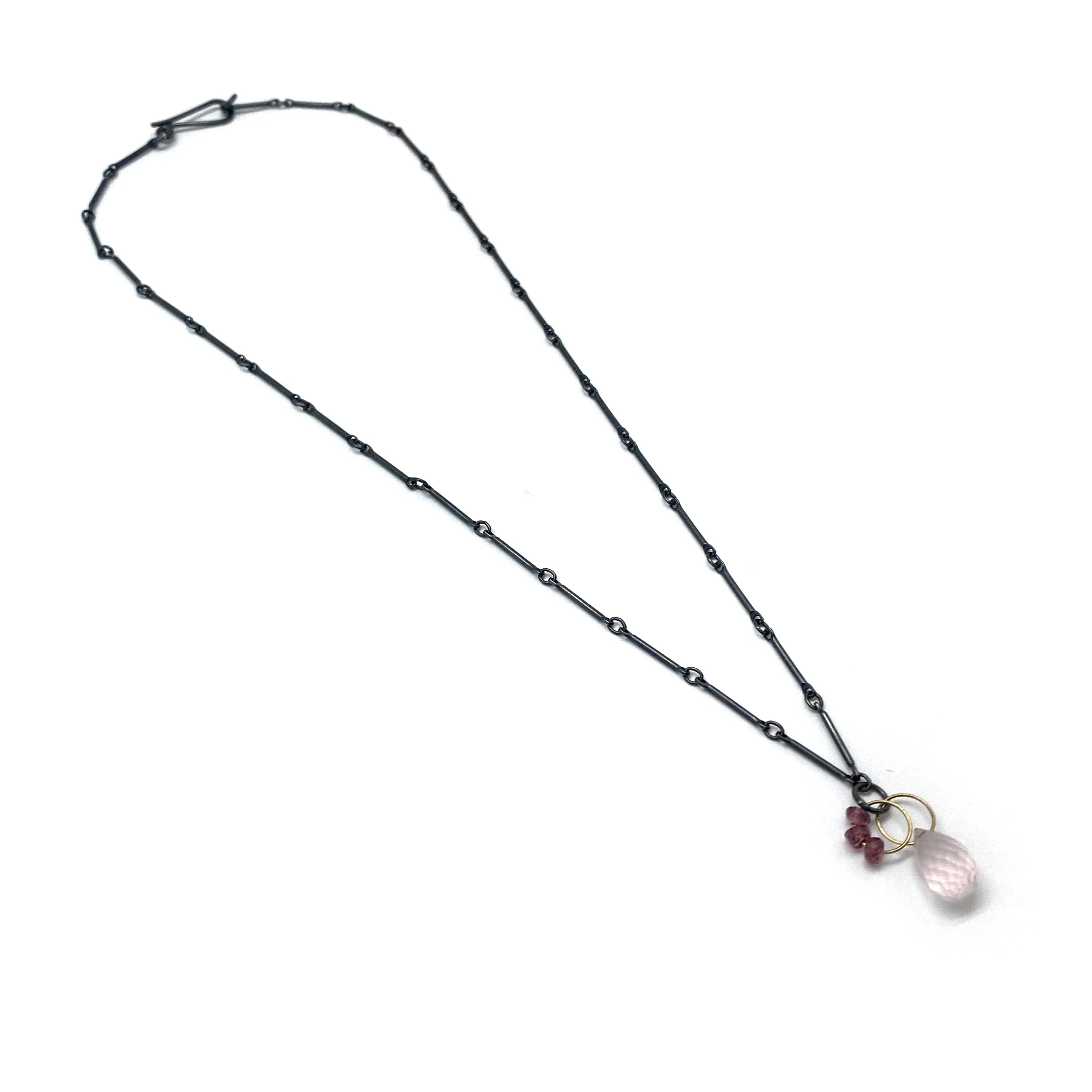 Petite Rose Quartz Pendant Necklace