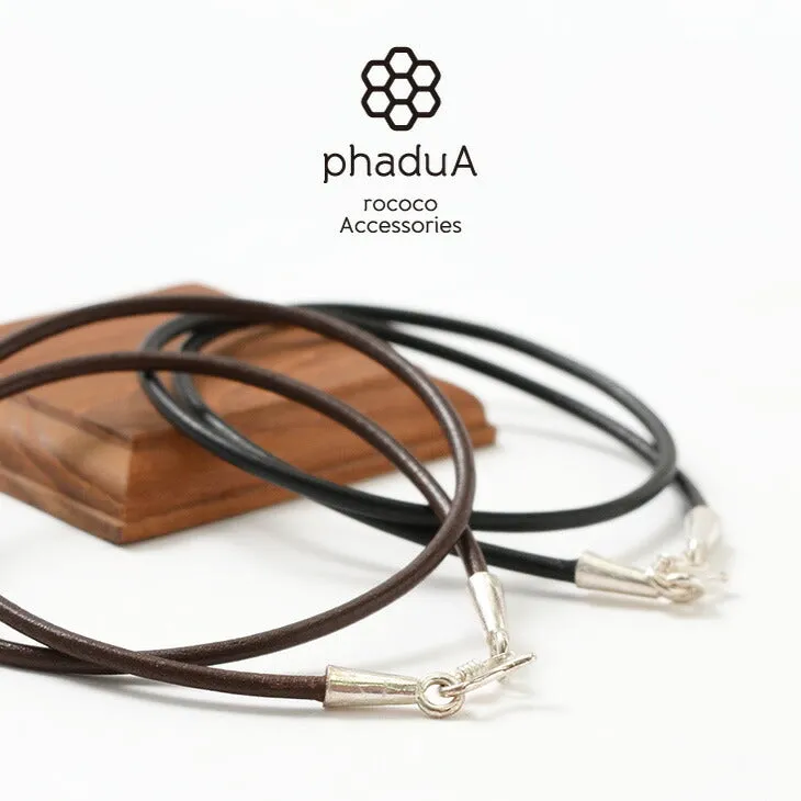 PHADUA / Leather choker (2.5mm) necklace