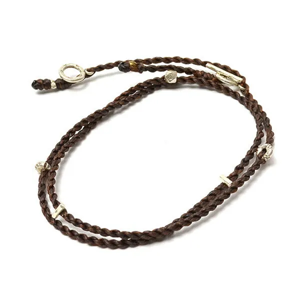 PHADUA / Wax Cord Silver Necklace