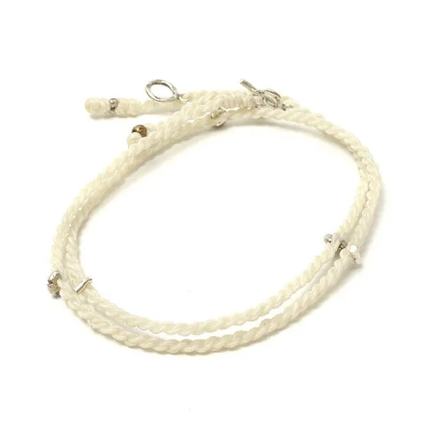 PHADUA / Wax Cord Silver Necklace