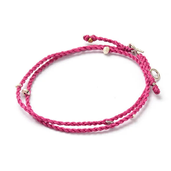 PHADUA / Wax Cord Silver Necklace