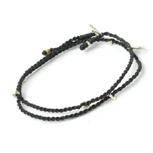 PHADUA / Wax Cord Silver Necklace