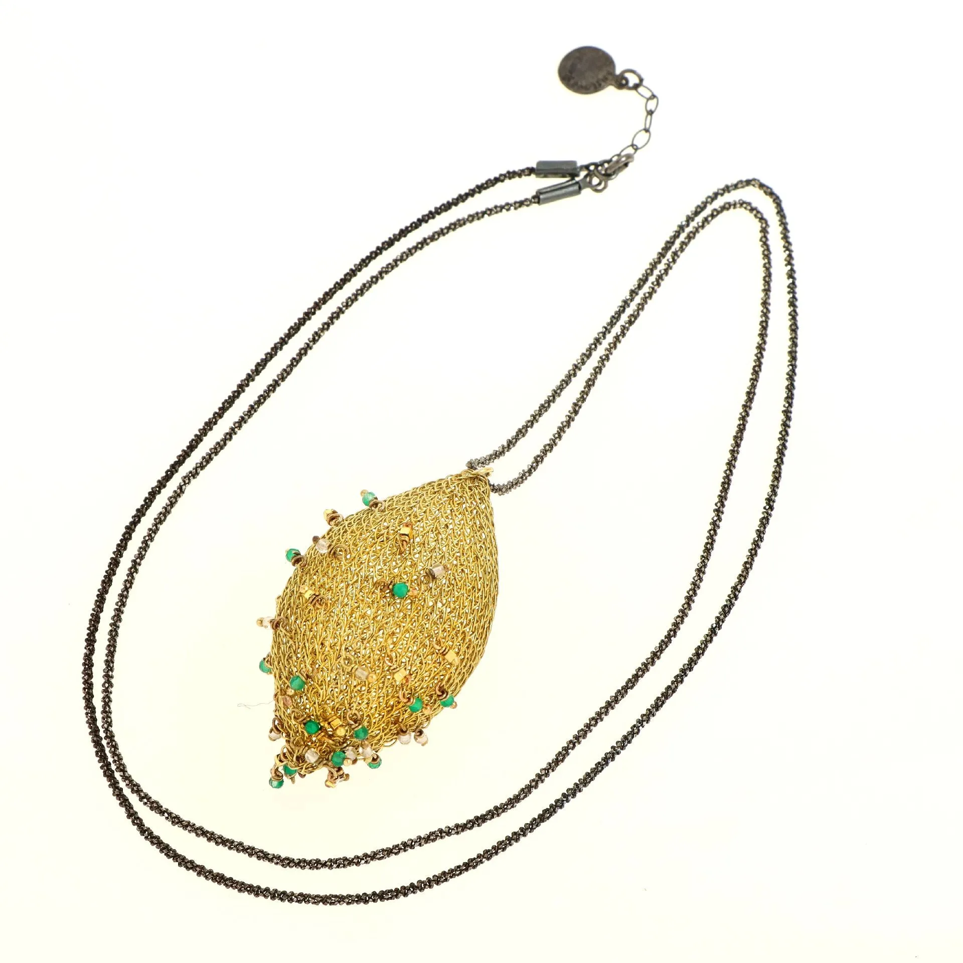 Phylum Coconut necklace with natural stones