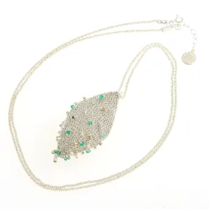 Phylum coconut necklace with natural stones