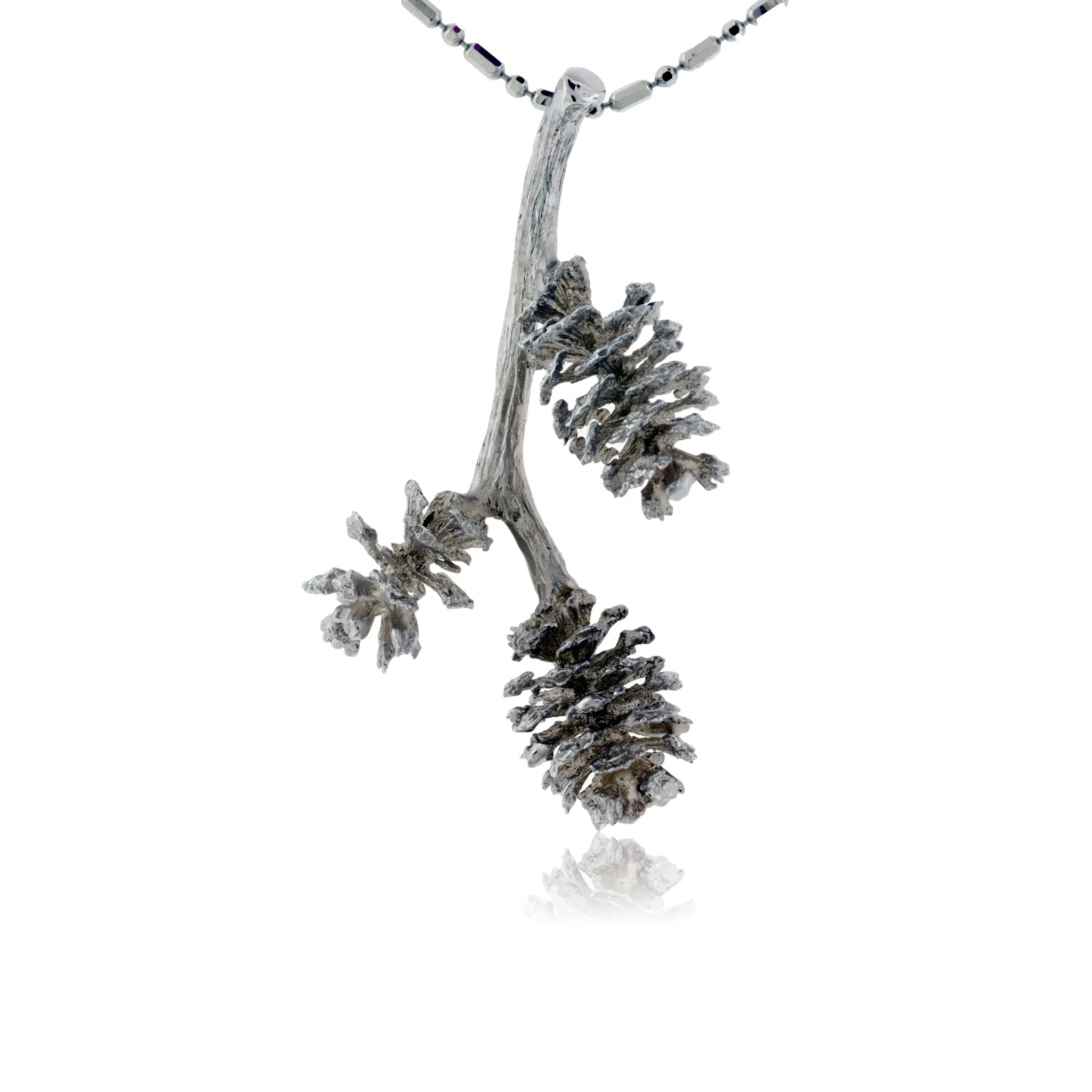 Pinecone on Branch Pendant