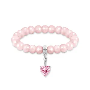 Pink Heart & Rose Quartz Bracelet Set