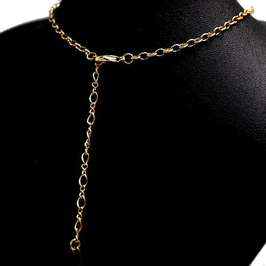 Polished Crystal Tassel Necklace Set Valentine Day Gift For Wife