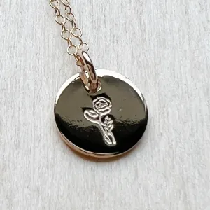 Poppy | August Birth Month Flower Necklace