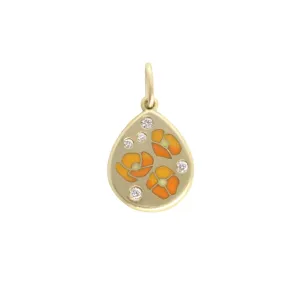 Poppy Enamel Pendant
