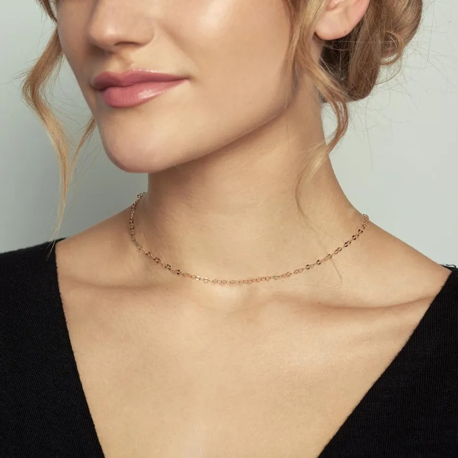 Poppy Finch Oval Shimmer Necklace