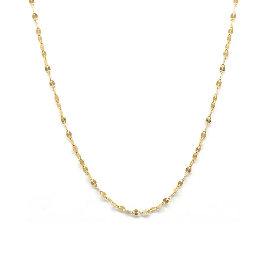 Poppy Finch Petite Oval Shimmer Necklace