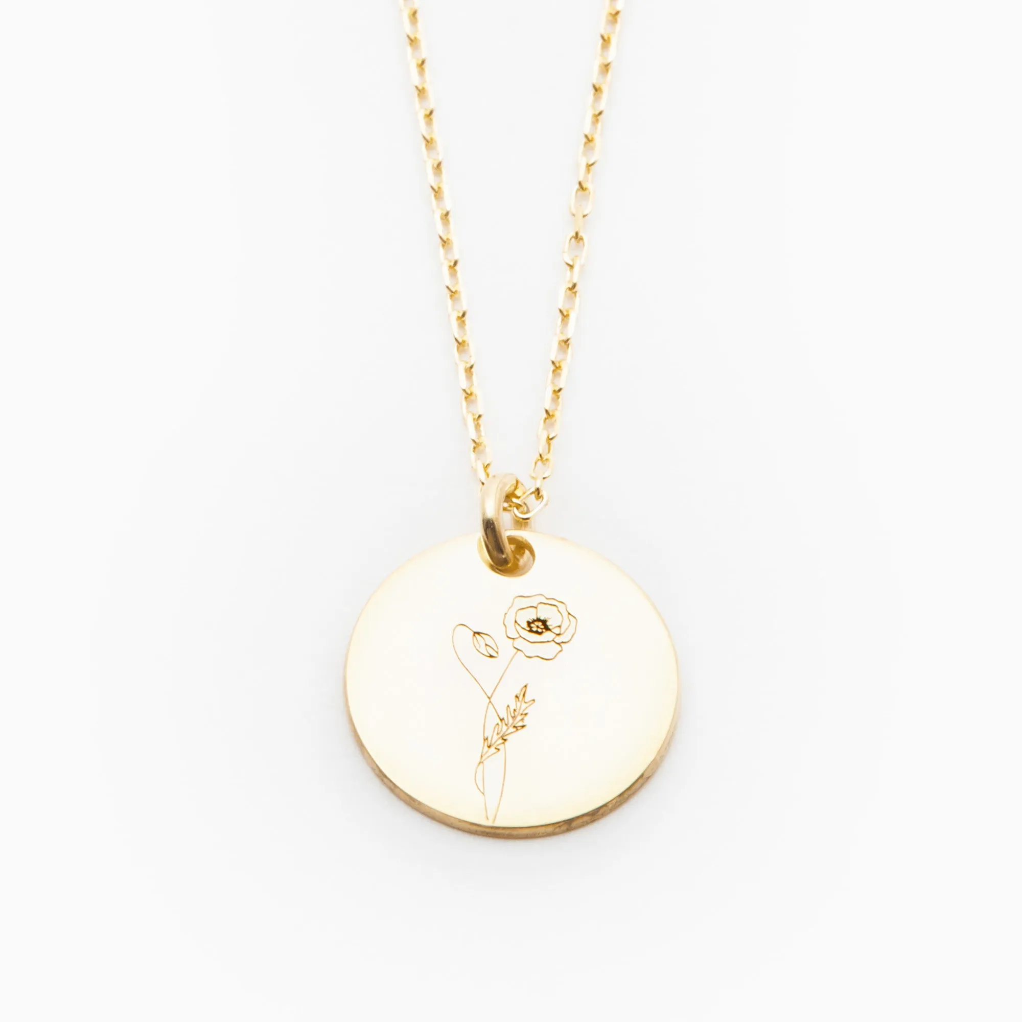 Poppy Necklace - August Flower