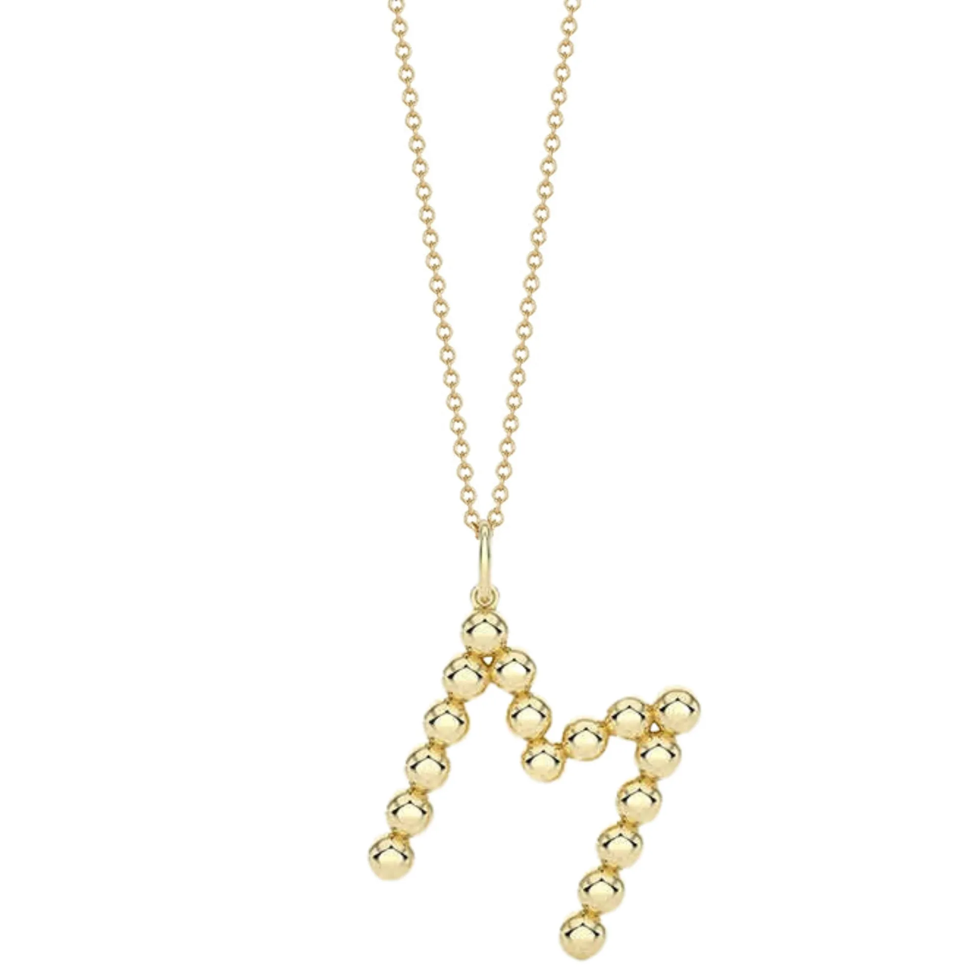 Poppy Rae Initial Necklace in Yellow Gold
