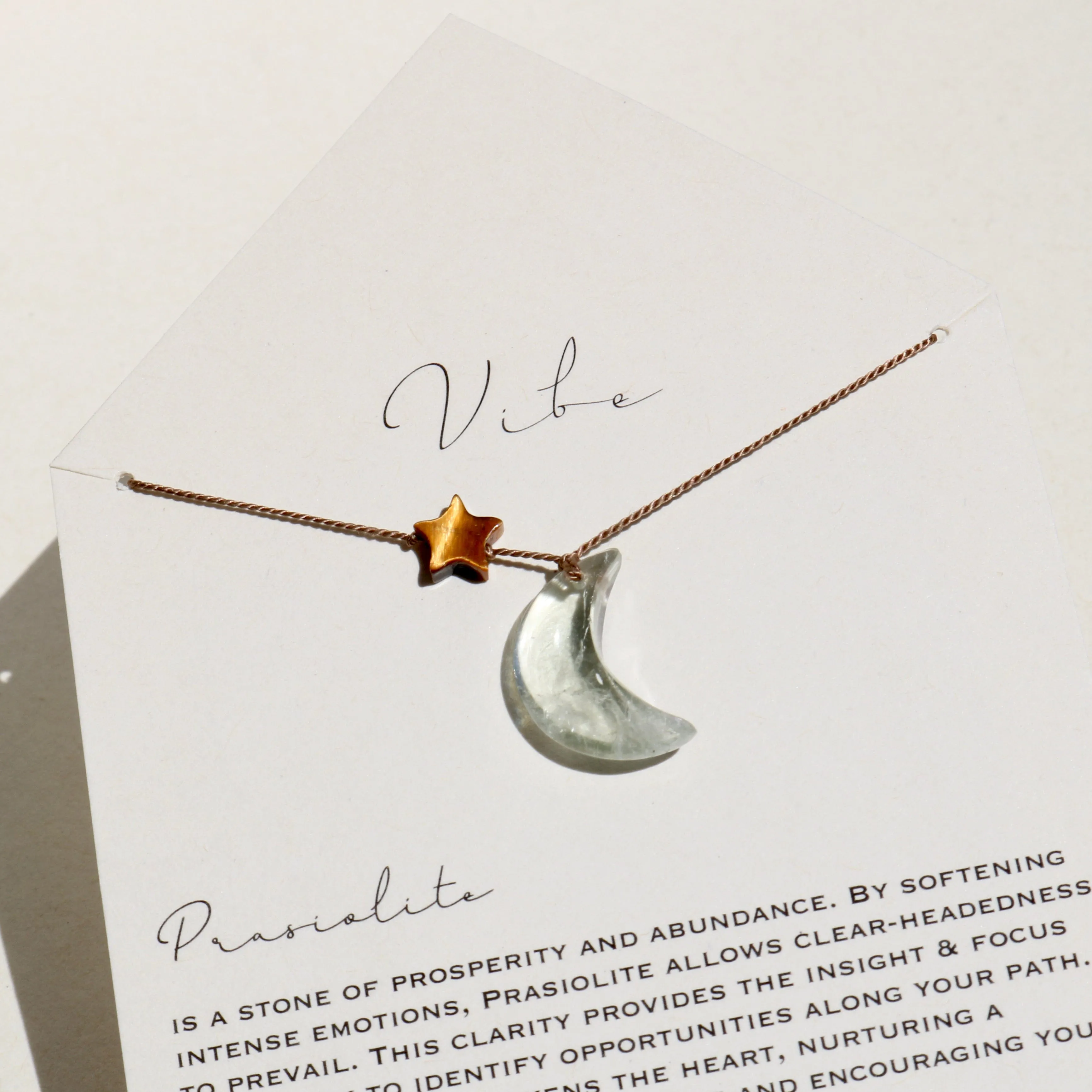 PRASIOLITE MOON