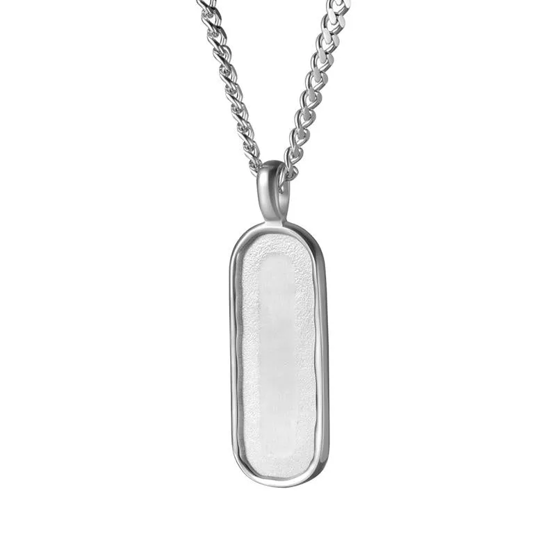 Premium Quality Stainless Steel Personalized Custom Name Necklace Pendant Engraved Mantra Gift for Him and Her
