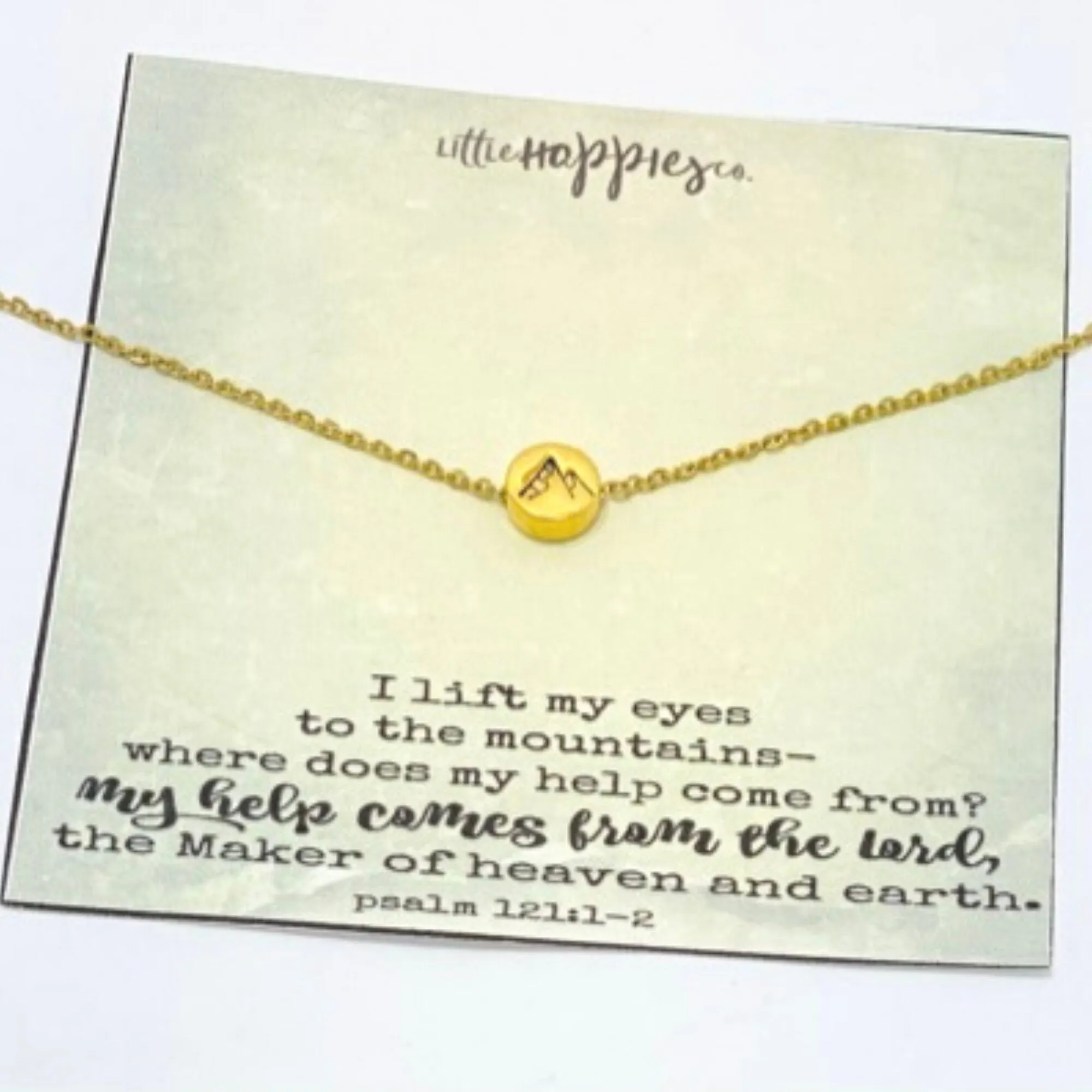 Psalm 121 necklace, Mountain necklace, Positive gifts for friends, Gifts to encourage and inspire, Christian necklace, Christian gifts