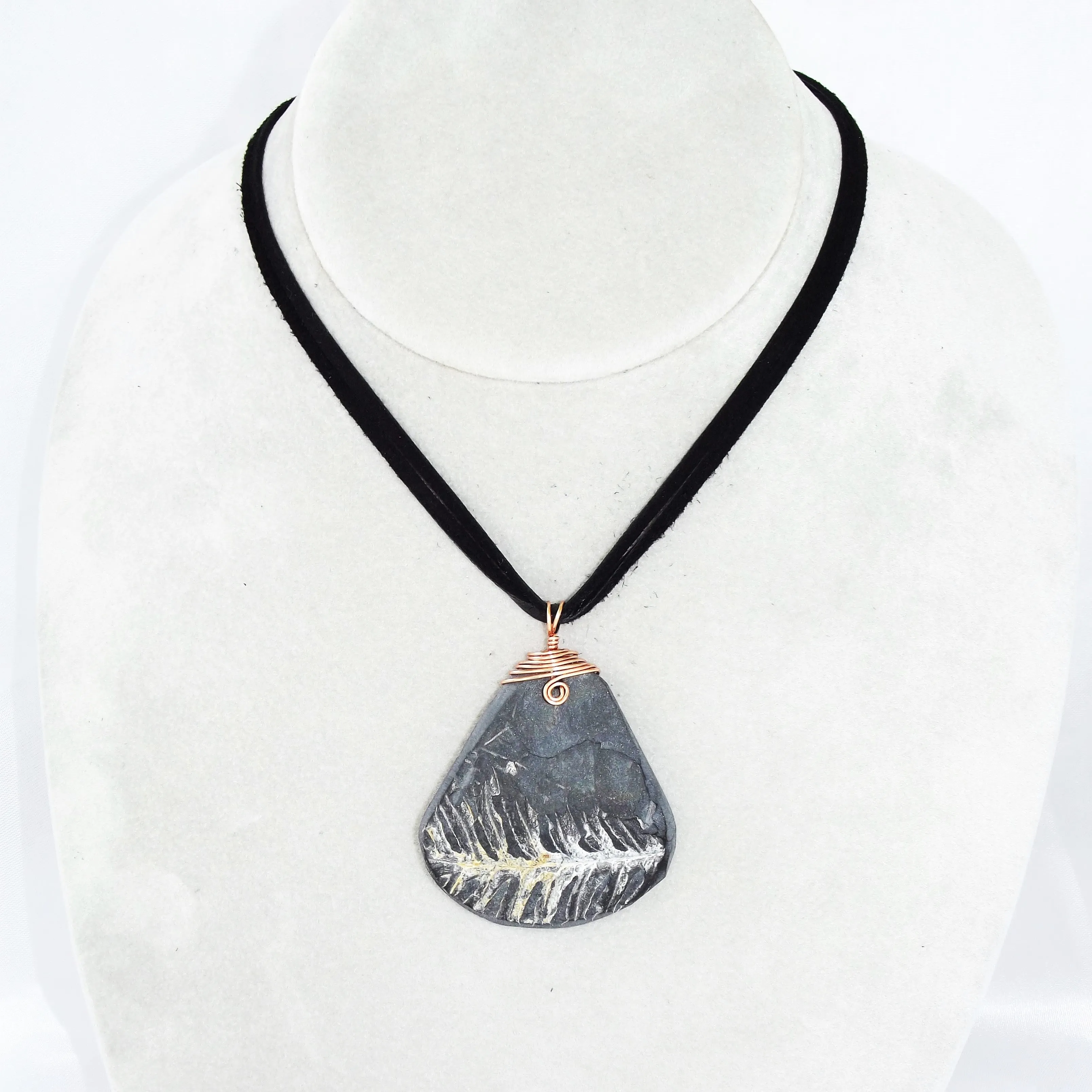Pteridophyte Fossil Necklace (Large) - 300 Million Yrs Old