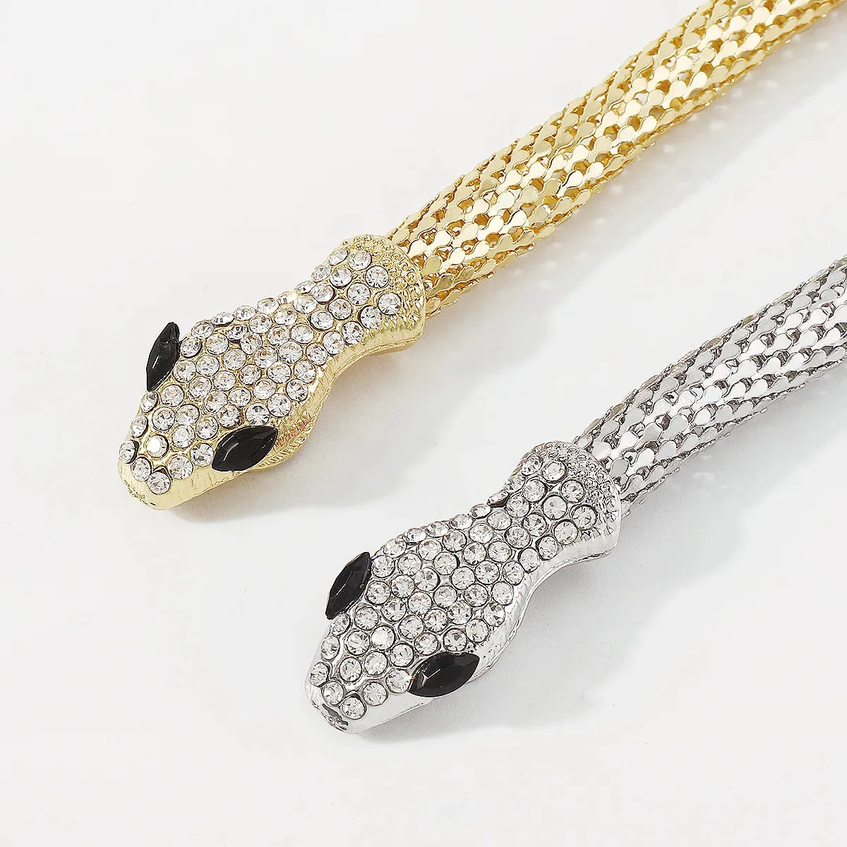 Punk Snake Chain Bracelet Bangles Goth Snake Necklace