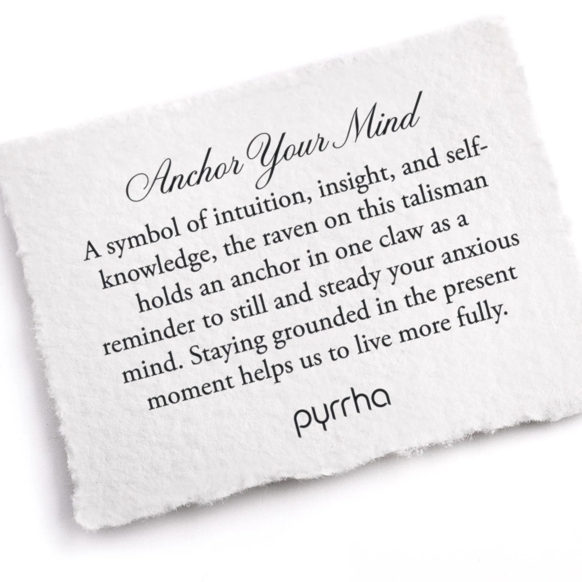 Pyrrha Anchor Your Mind Talisman