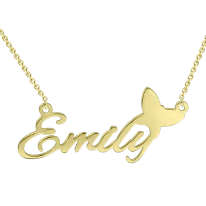 "Amy"Style Personalized Name Necklace Adjustable 16”-20”
