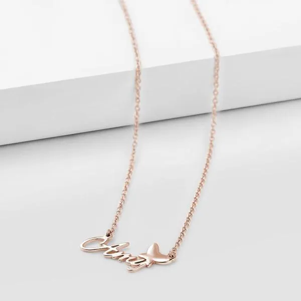 "Amy"Style Personalized Name Necklace Adjustable 16”-20”