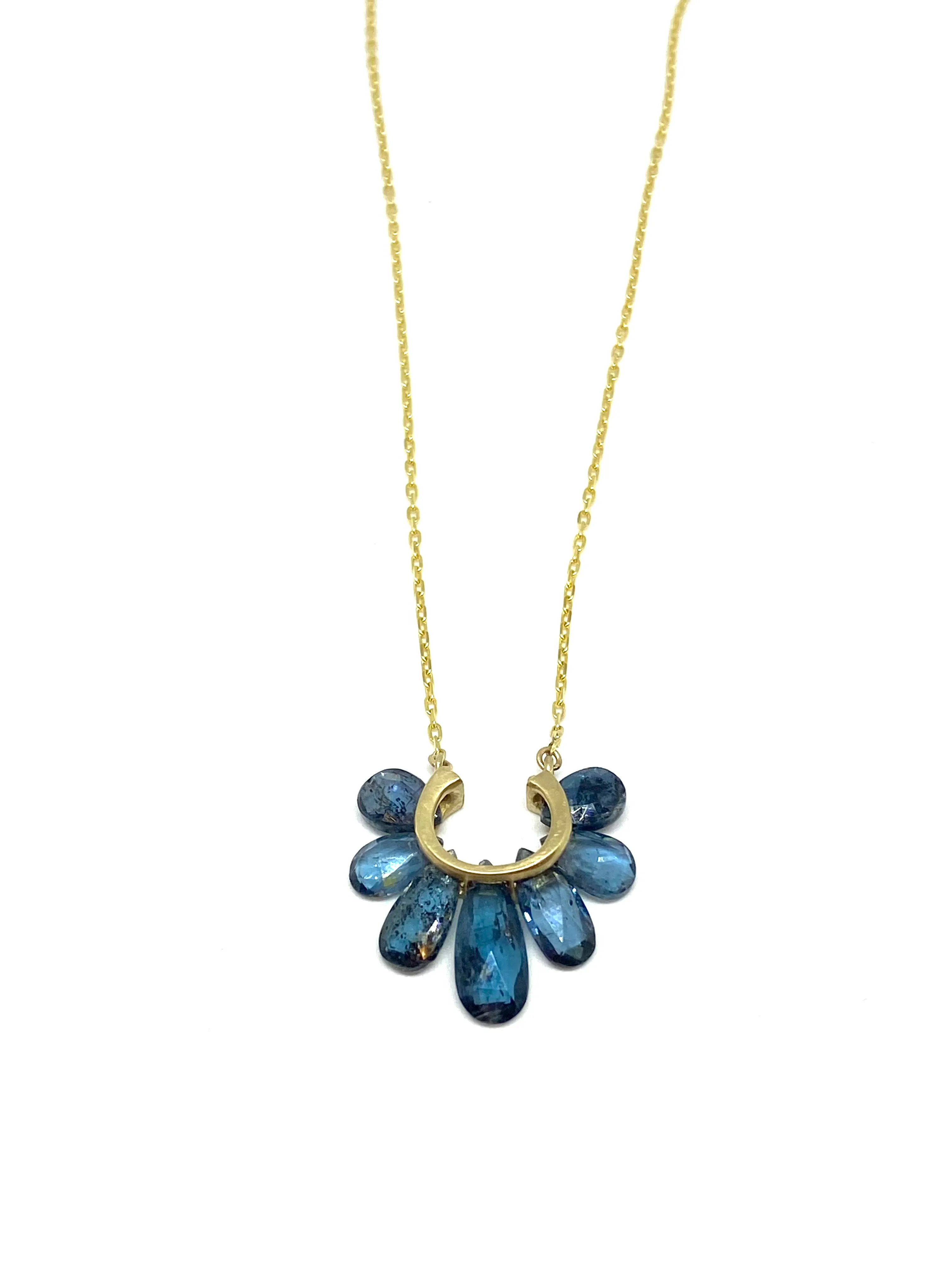 Rachel Atherley Small Peacock Pendant in Orissa Kyanite