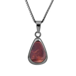 Redwood Drop Necklace - Gunmetal