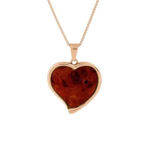 Redwood Heart Necklace - Rose Gold