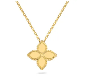 Roberto Coin 18k Yellow Gold Princess Flower Medium Necklace