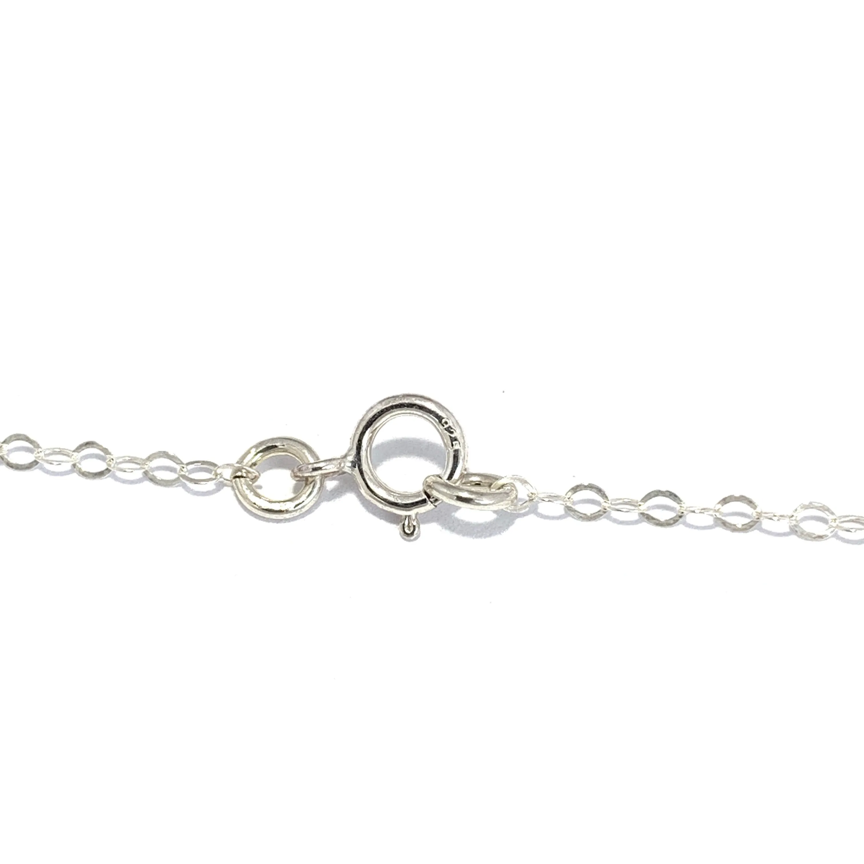 Rose Flower Sterling Silver .925 Chain Necklace