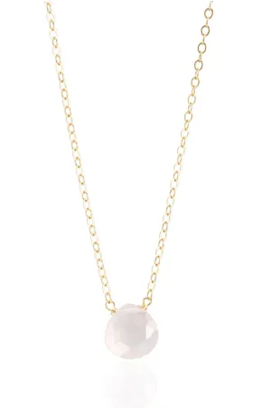 Rose Quartz Baby Pendant Necklace