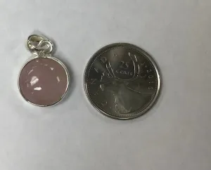 Round Rose Quartz Pendant