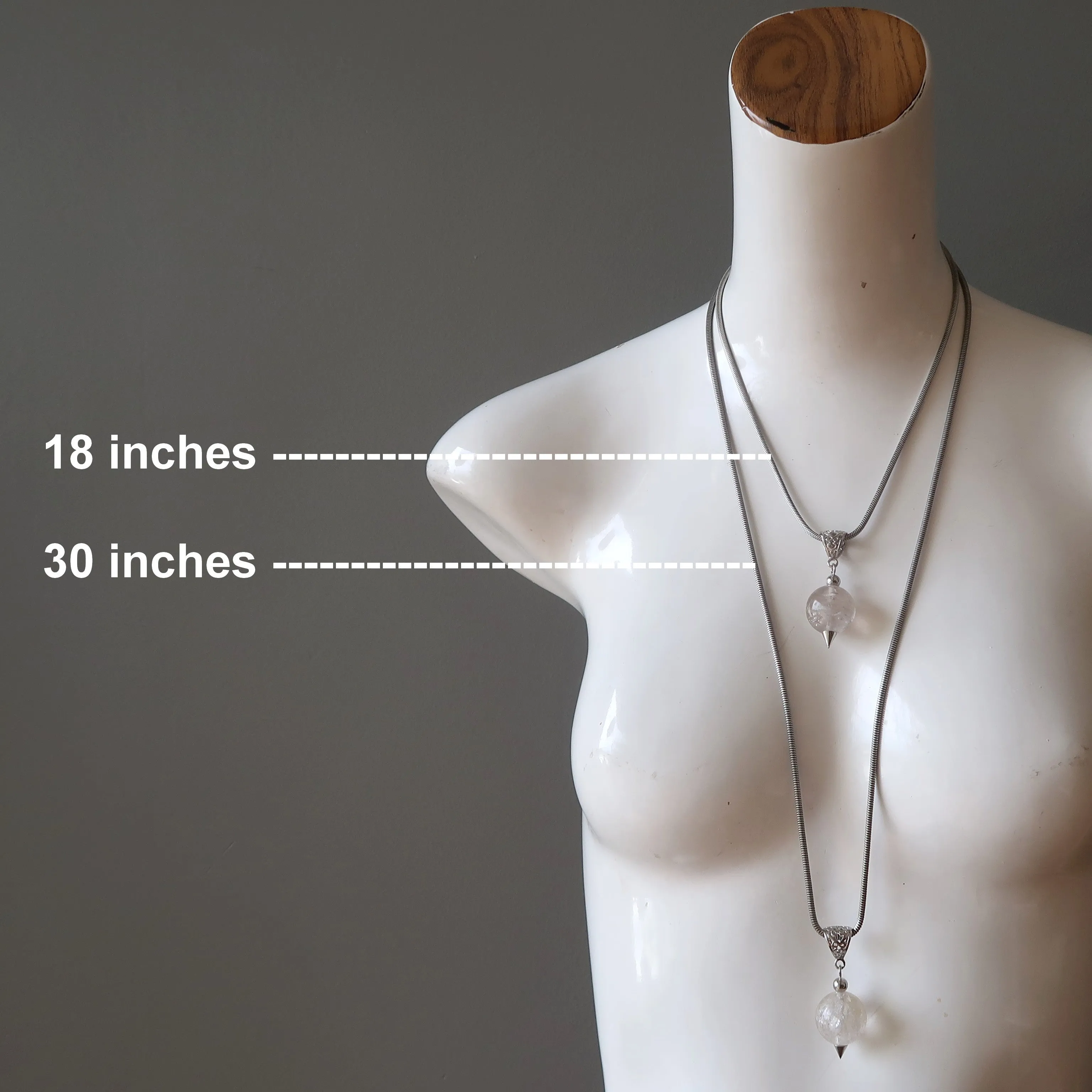 Rutilated Quartz Necklace Magical Gold Crystal Ball