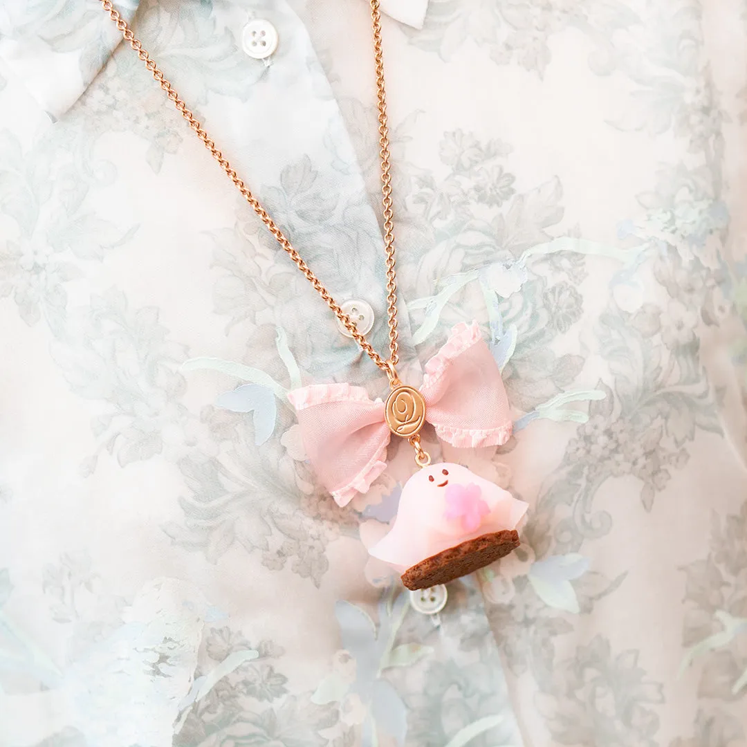 SAKURA Ghost Cake Necklace【Japan Jewelry】