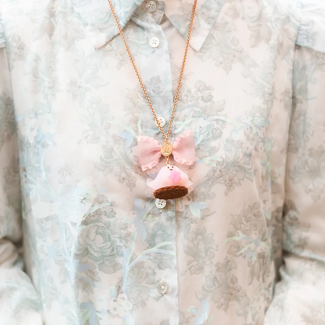 SAKURA Ghost Cake Necklace【Japan Jewelry】