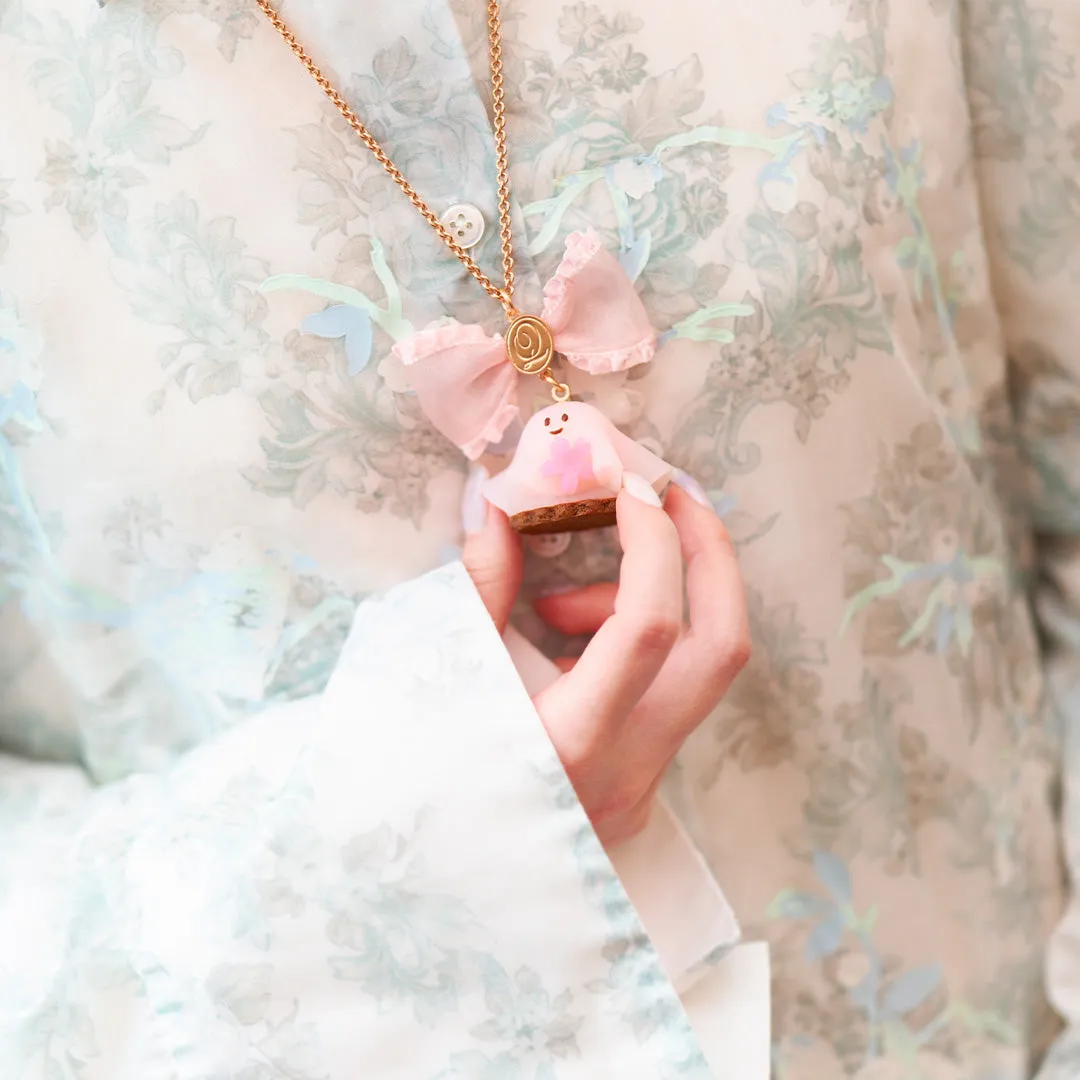 SAKURA Ghost Cake Necklace【Japan Jewelry】